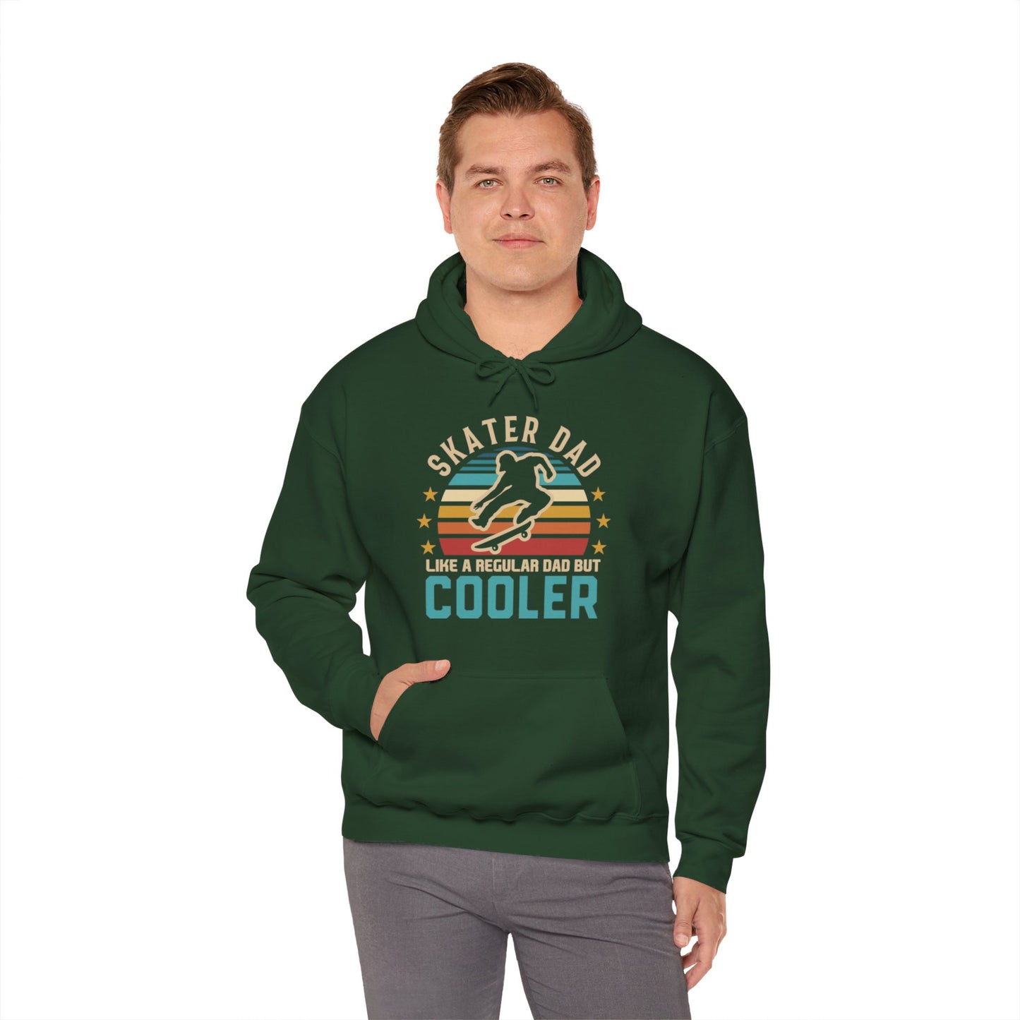 Unisex Heavy Blend Hooded Sweatshirt - Skater Dad, Like a Dad but Cooler