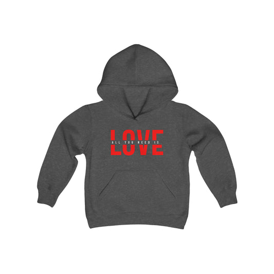 All You... LOVE - Youth Heavy Blend Hooded Sweatshirt