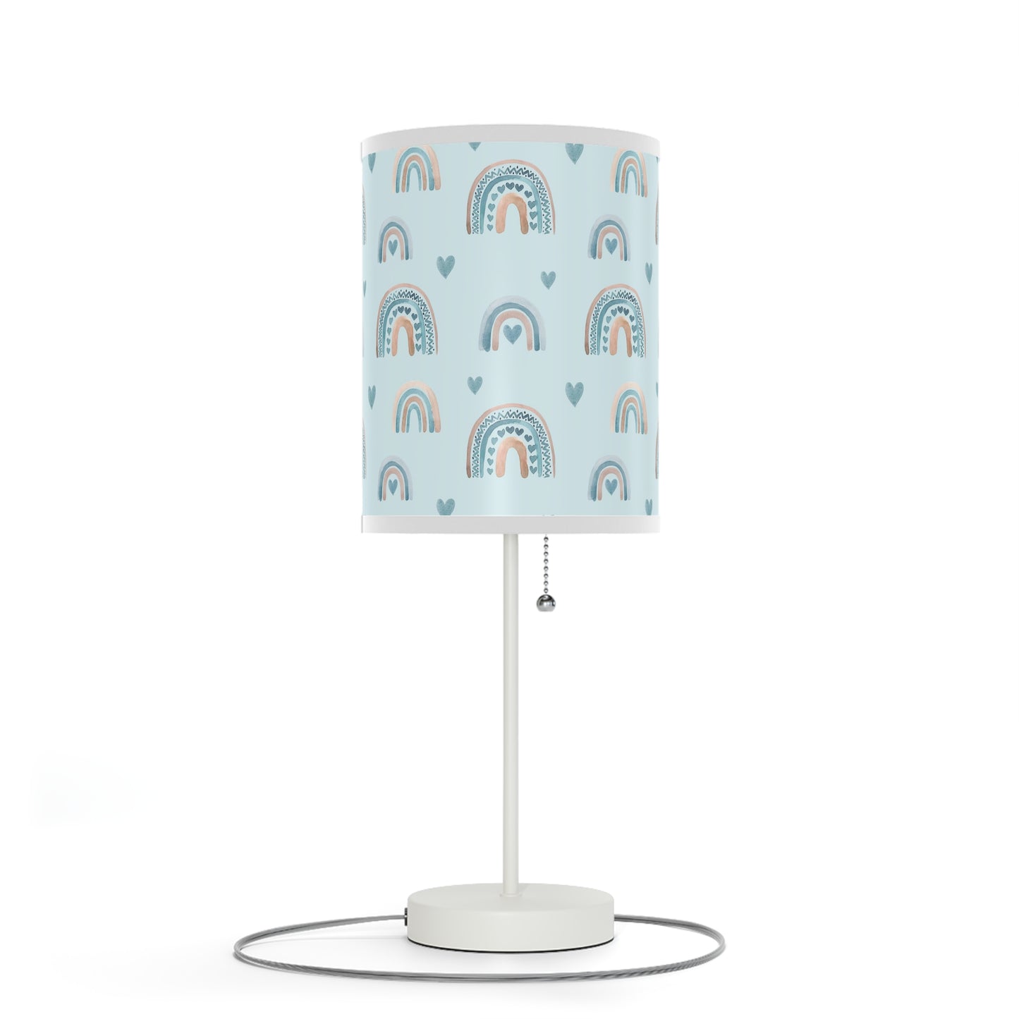 Blue Boho Rainbow Pattern 4 - Lamp on a Stand, US|CA plug