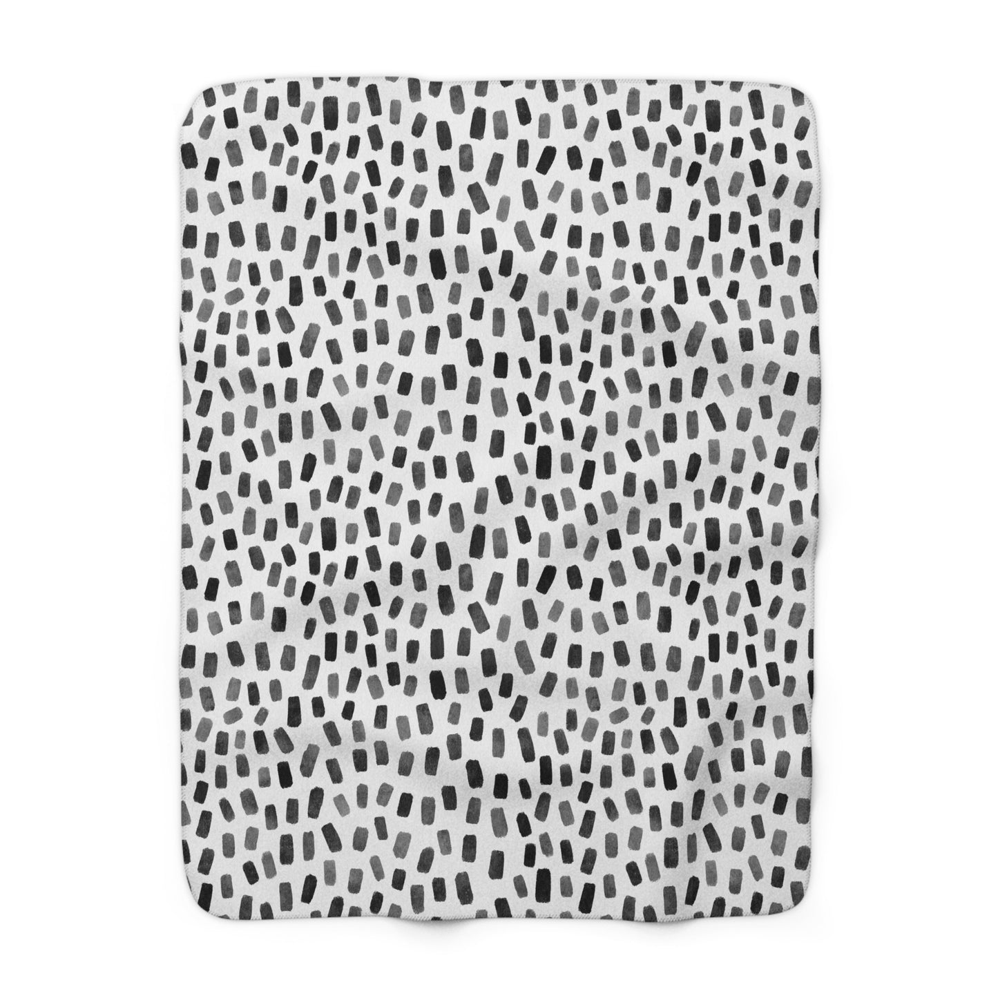 Black Watercolor 11 - Sherpa Fleece Blanket