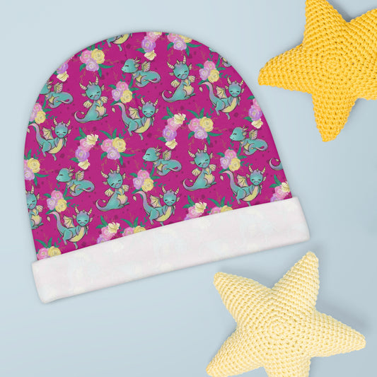 Dragons - Pink - Baby Beanie
