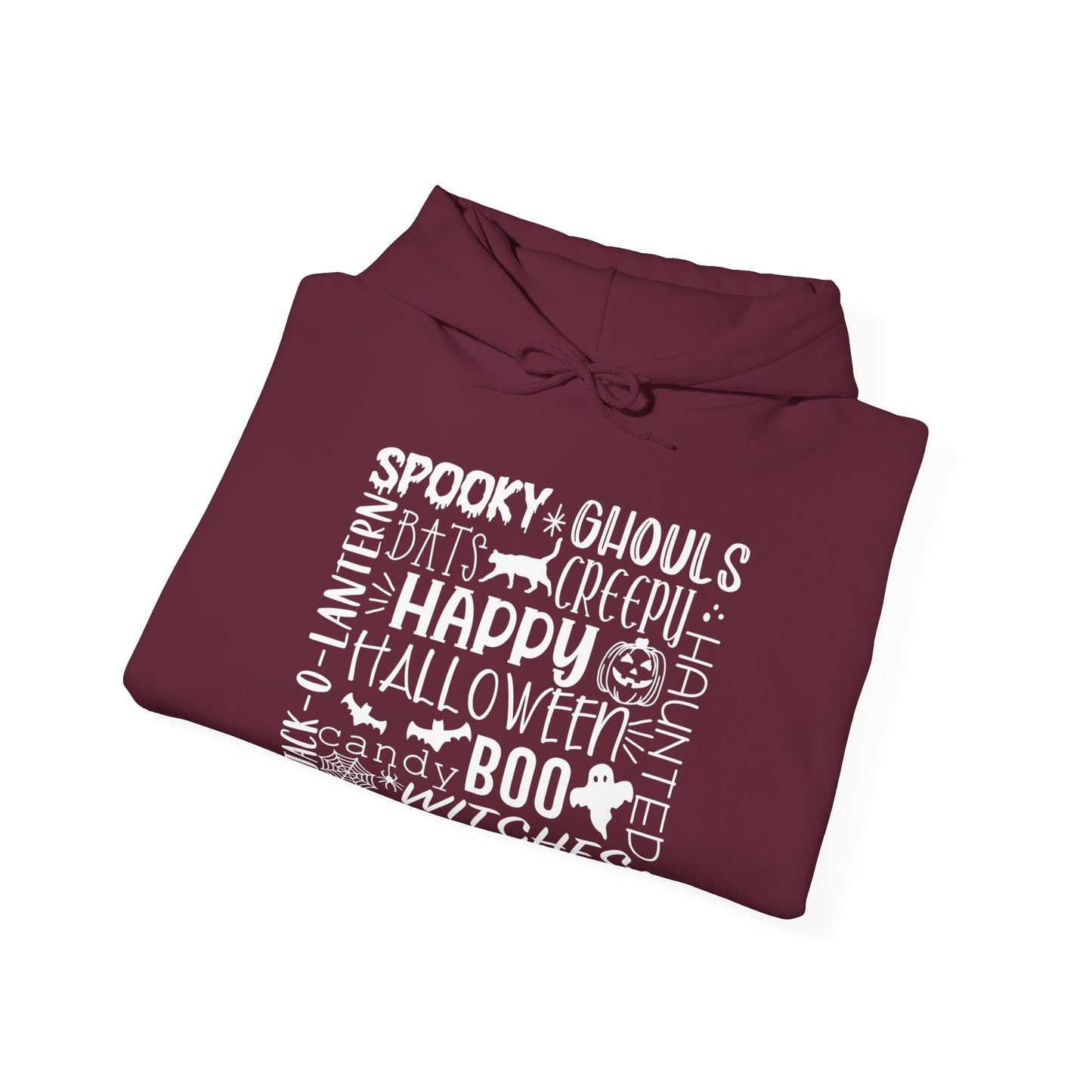 Halloween - Trick or Treat - Boo - Ghost - Pumpkin - Candy - Unisex Heavy Blend Hooded Sweatshirt