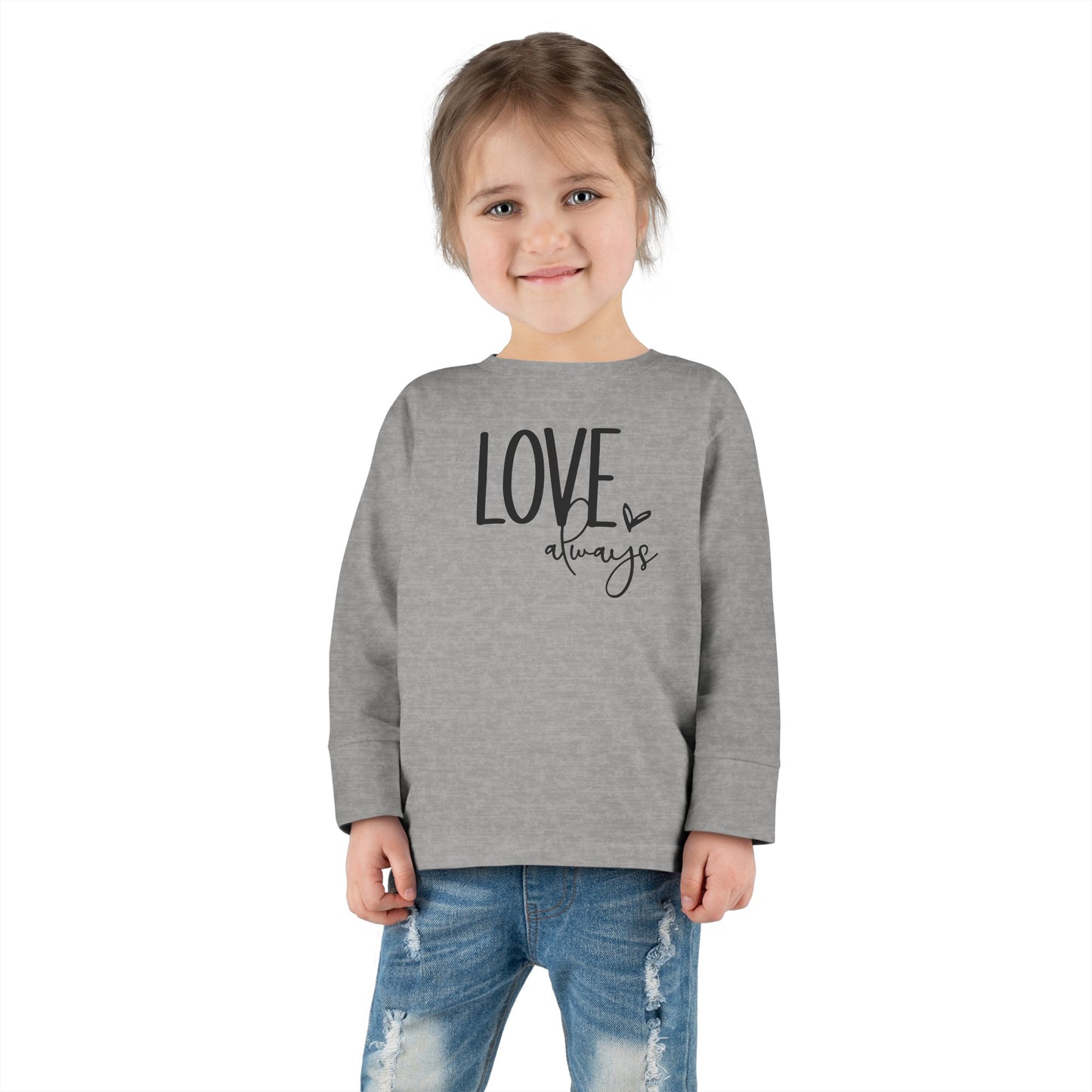 LOVE Always - Heart - Toddler Long Sleeve Tee