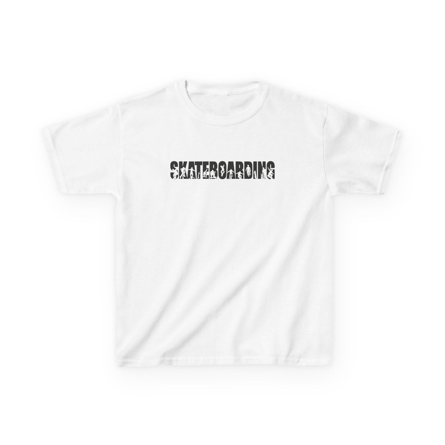 Skateboarding Silhouette - Kids Heavy Cotton Tee