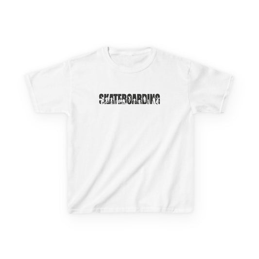Skateboarding Silhouette - Kids Heavy Cotton Tee