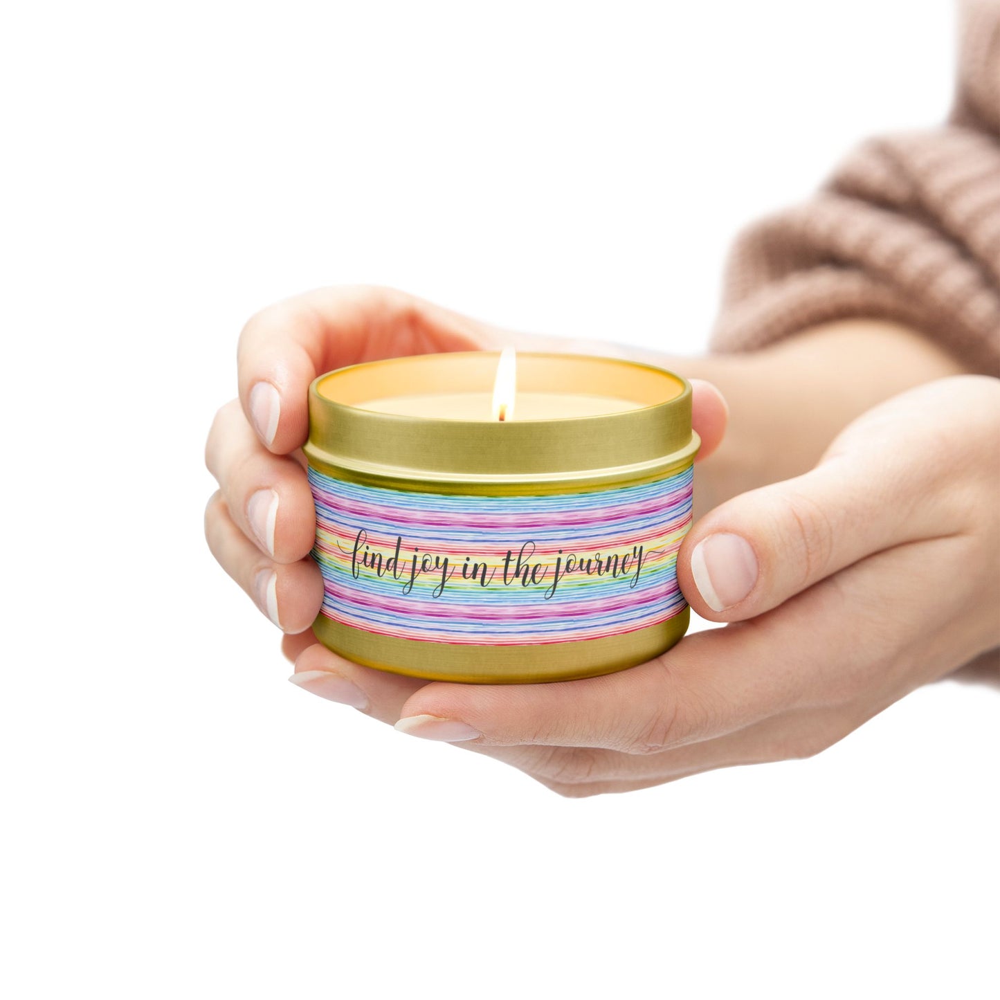 Find Joy in the Journey - Inspirational - Mindfulness & Self-Care - Scented Tin Candle