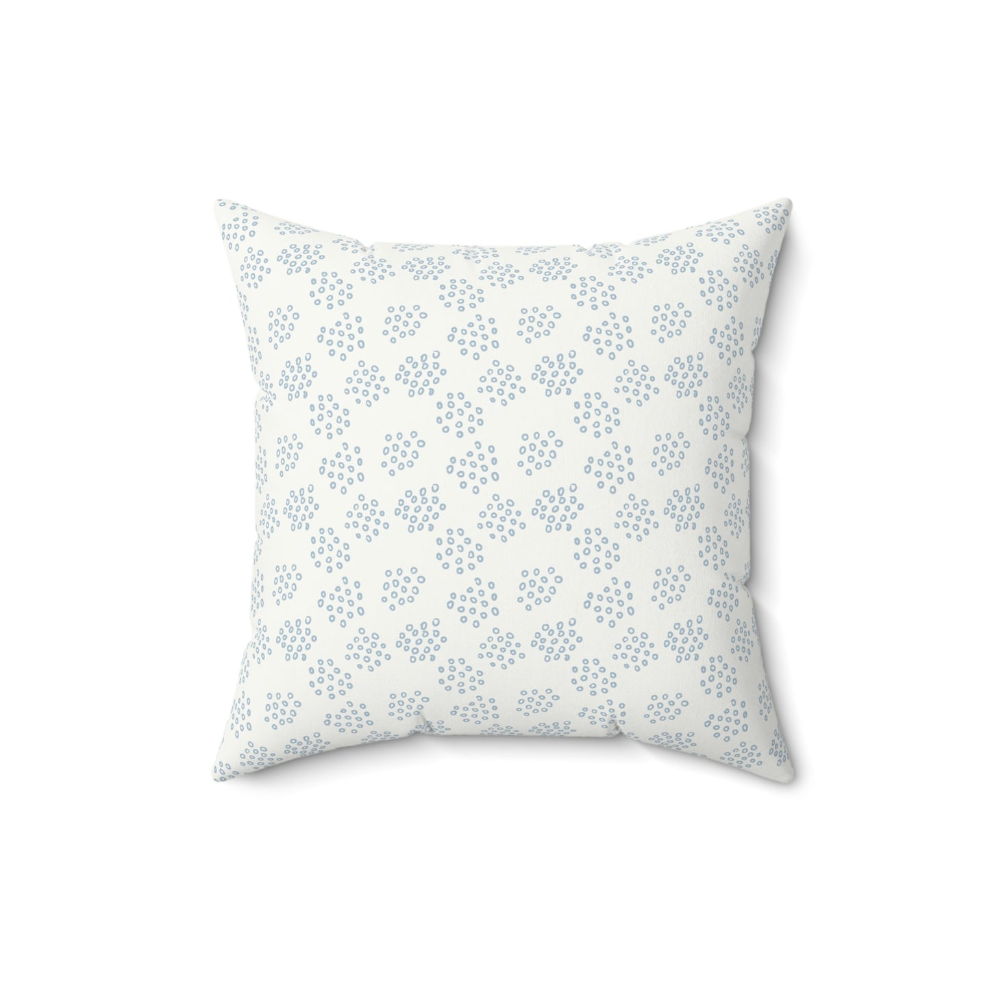Light Blue Boho Pattern 11 - Faux Suede Square Pillow