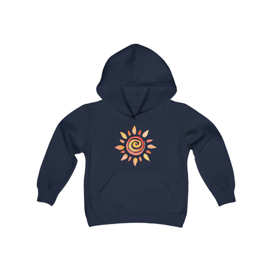 Watercolor Sun - Youth Heavy Blend Hooded Sweatshirt