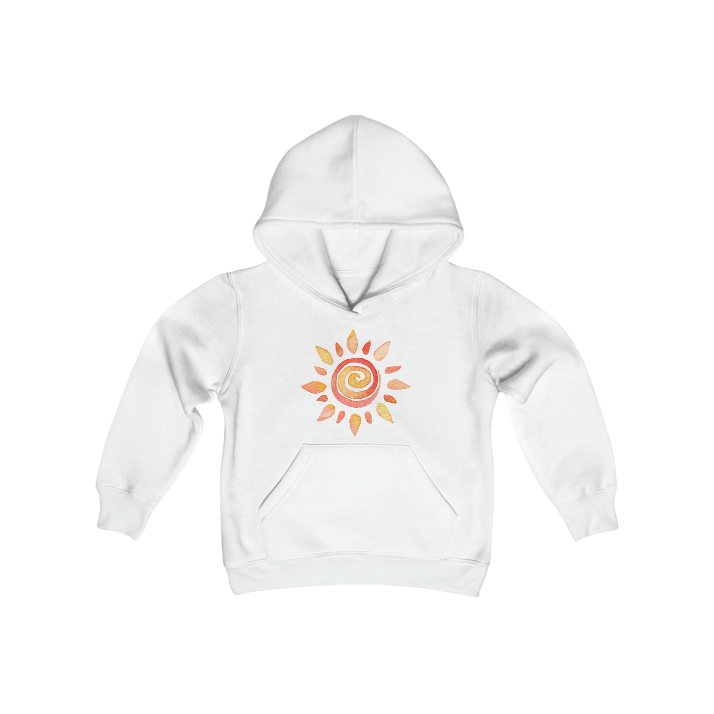 Watercolor Sun - Youth Heavy Blend Hooded Sweatshirt