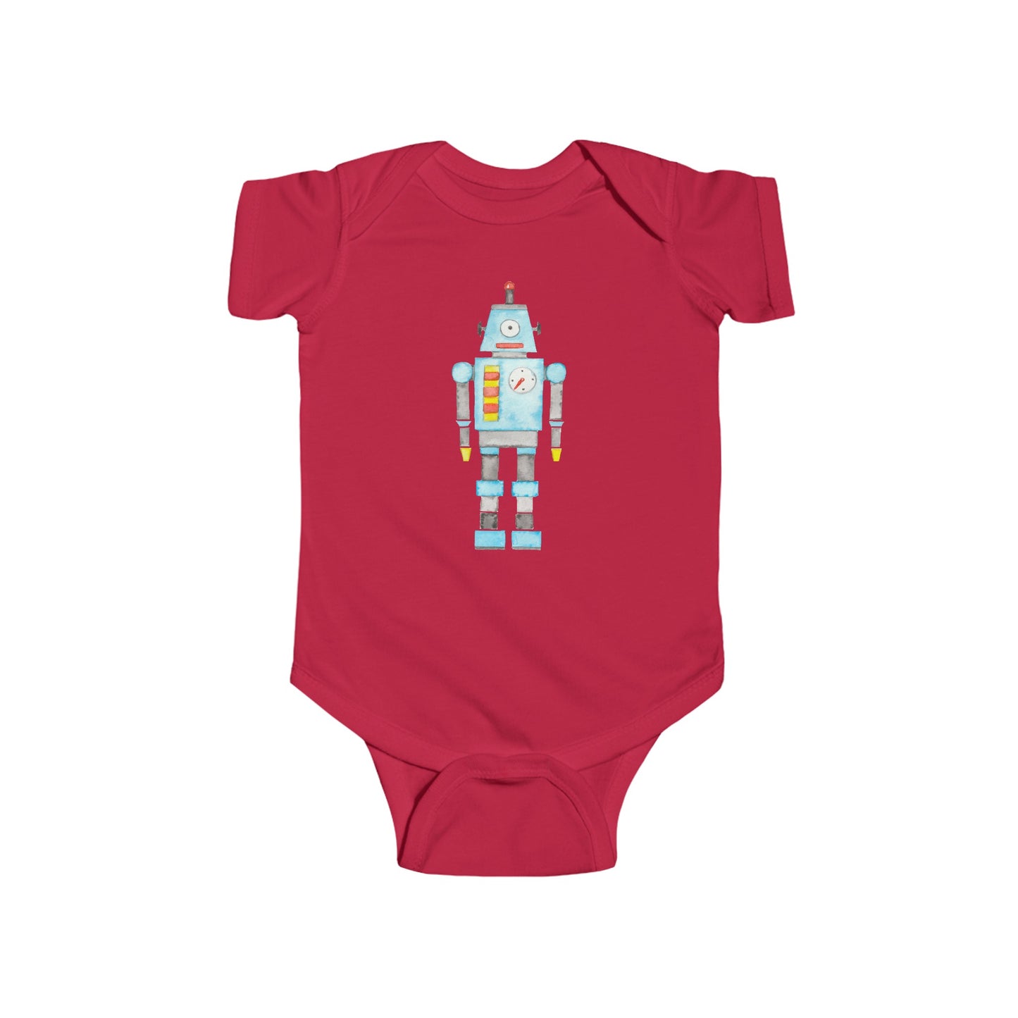 Watercolor Robot - Infant Fine Jersey Bodysuit