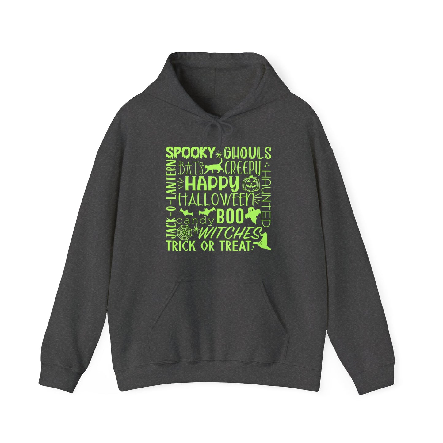 Halloween - Trick or Treat - Boo - Ghost - Pumpkin - Candy - Unisex Heavy Blend Hooded Sweatshirt