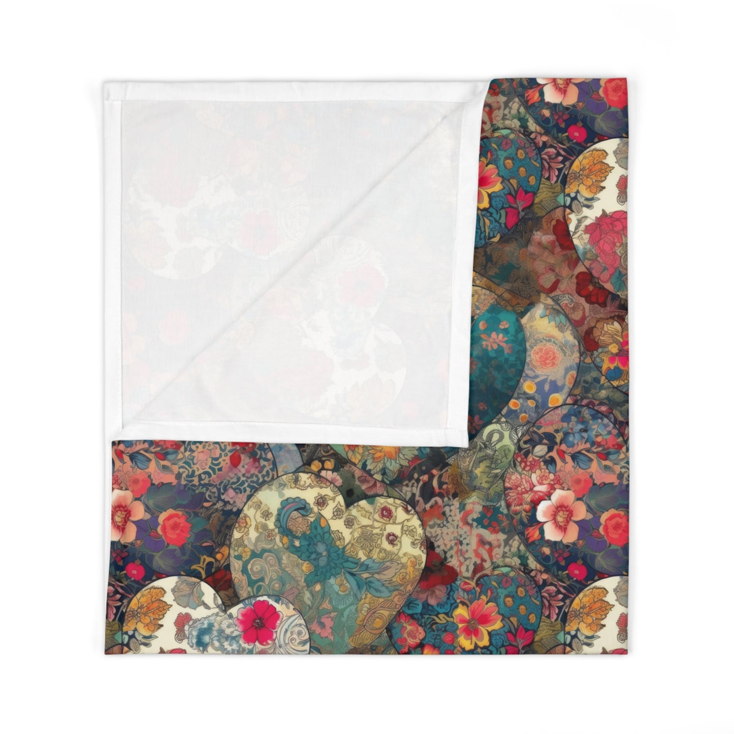 Fabric Hearts 1.6 - Baby Swaddle Blanket