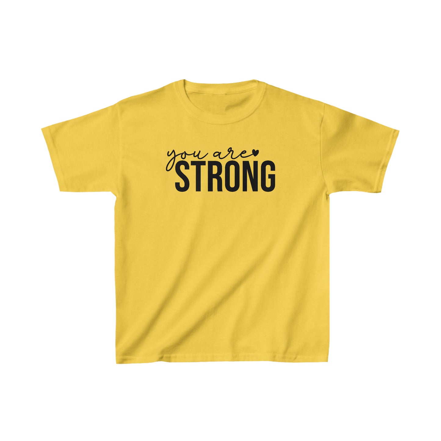 You are STRONG - Inspirational - Motivartional - Kids Heavy Cotton Tee