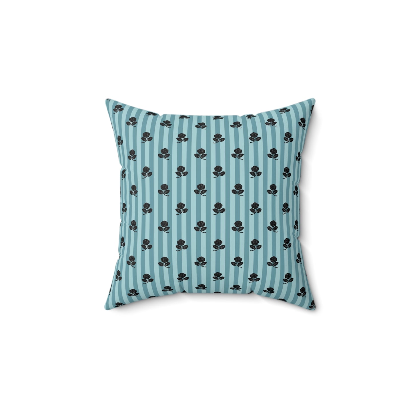Teal Paris Pattern 15 - Faux Suede Square Pillow