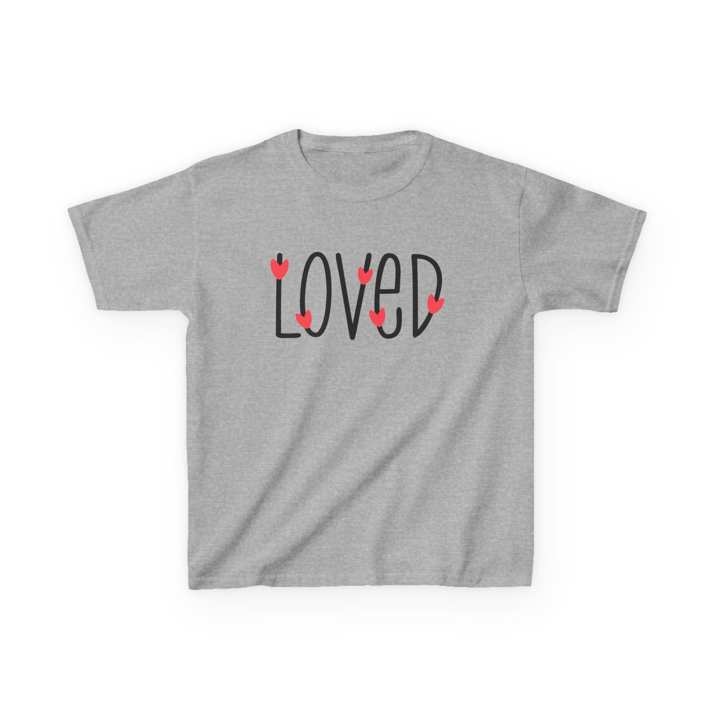 LOVED - Hearts - Kids Heavy Cotton Tee
