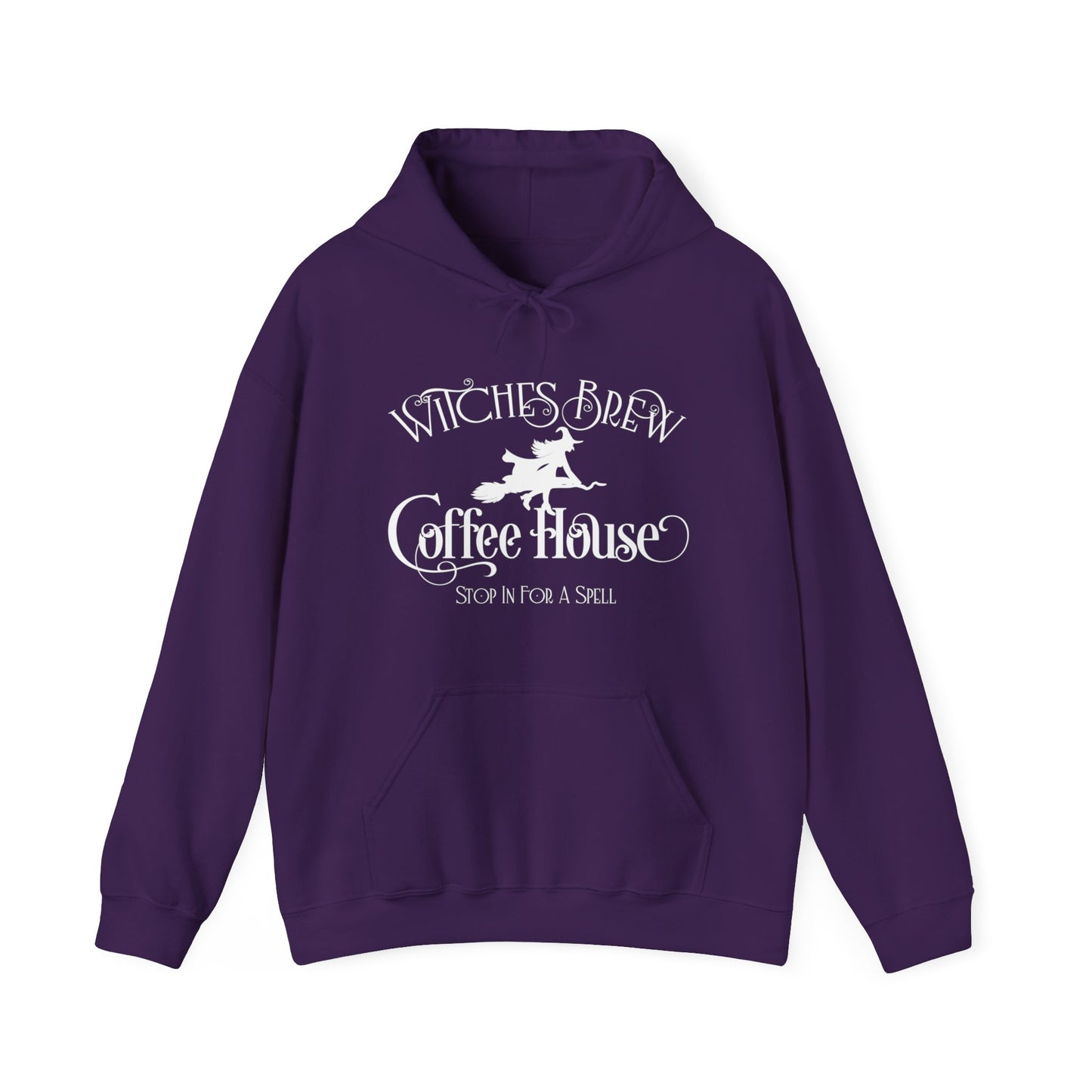 Halloween - Witches Brew Coffee House - Stop in for a Spell - Trick or Treat - Mystical - Vintage - Unisex Heavy Blend™ Hooded Sweatshirt