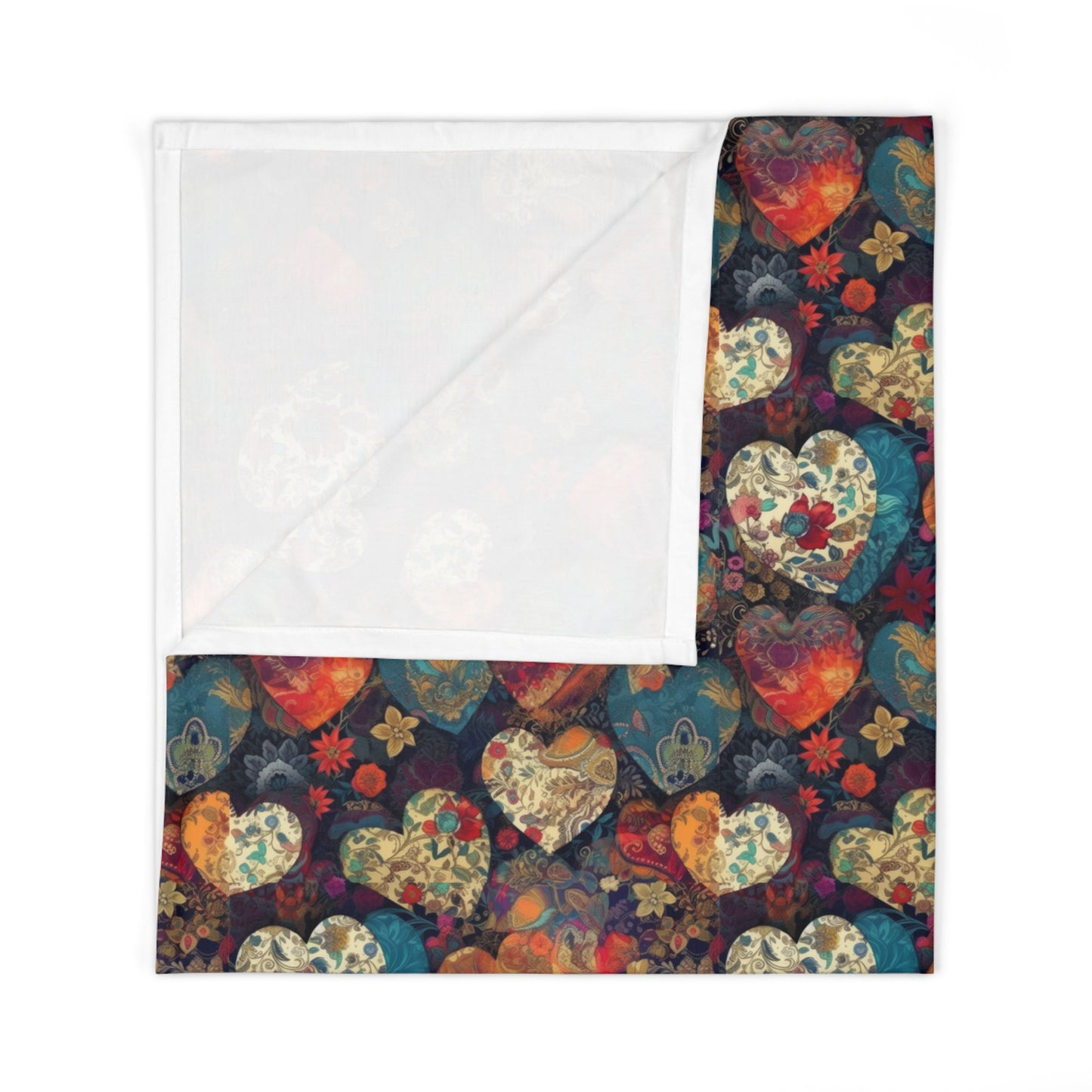 Fabric Hearts 1.4 - Baby Swaddle Blanket