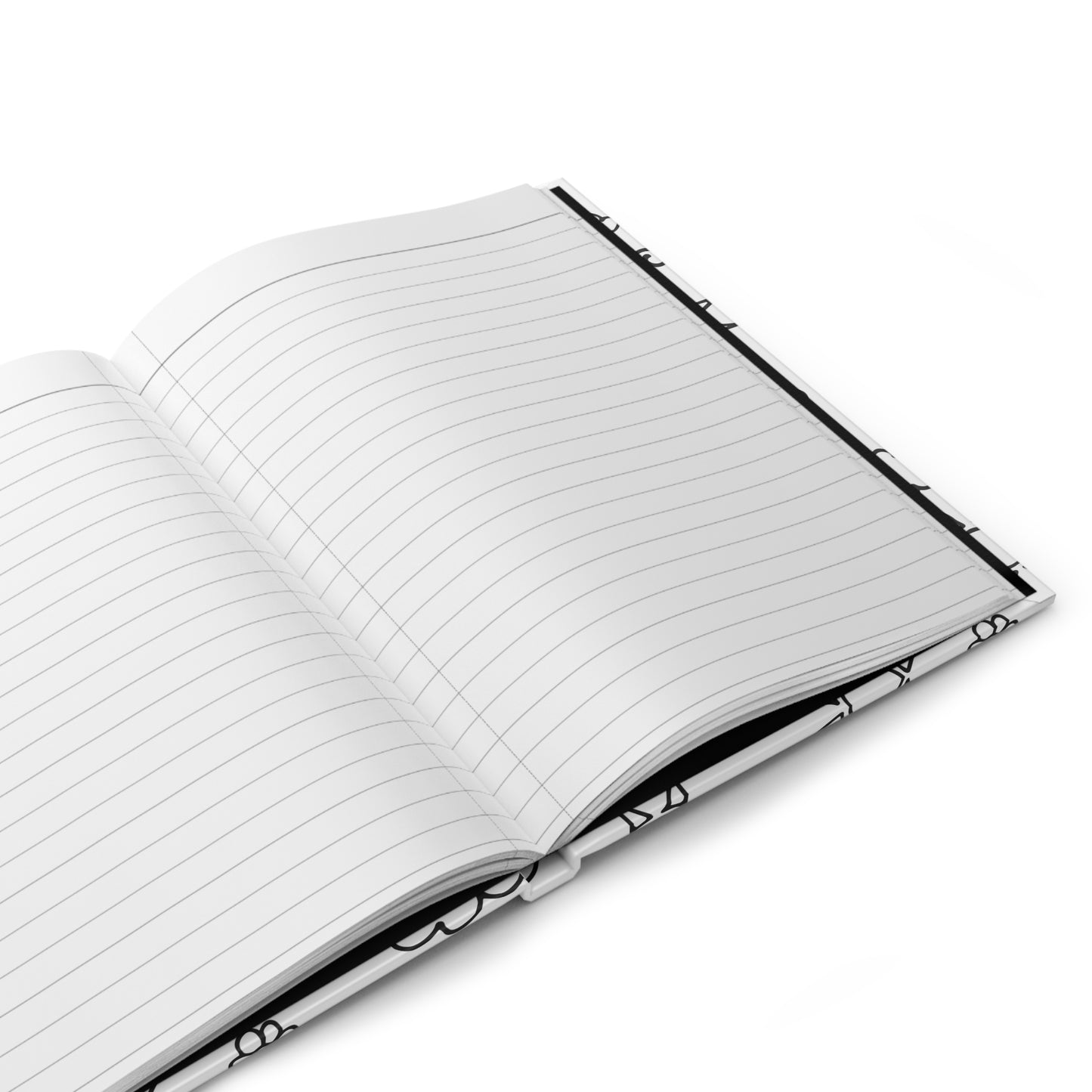 Beautiful Everyday Journaling  - Black and White Doodles - Sunshine, Flowers, and Clouds - Hardcover Journal Matte