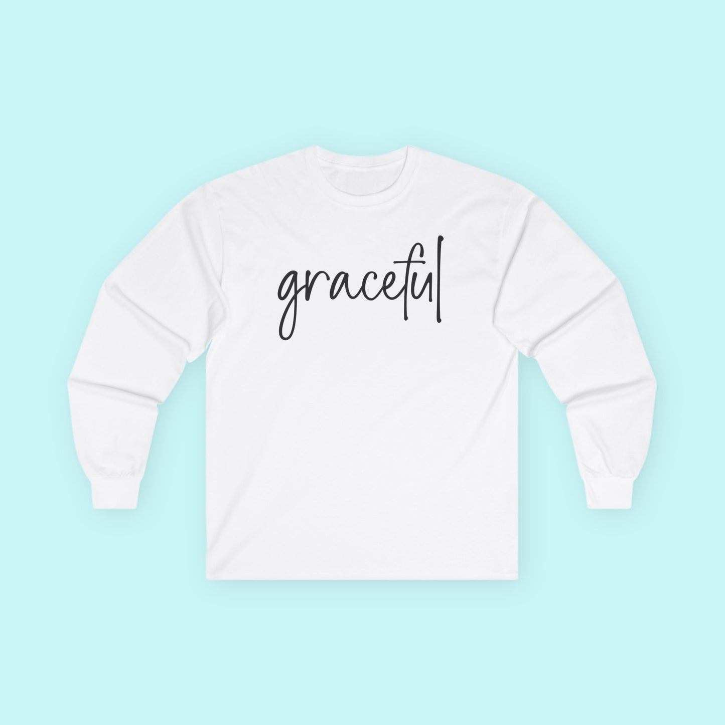 “Graceful” Healing Journey T-Shirt - Softness, Surrender & Self-Love Long Sleeve Tee