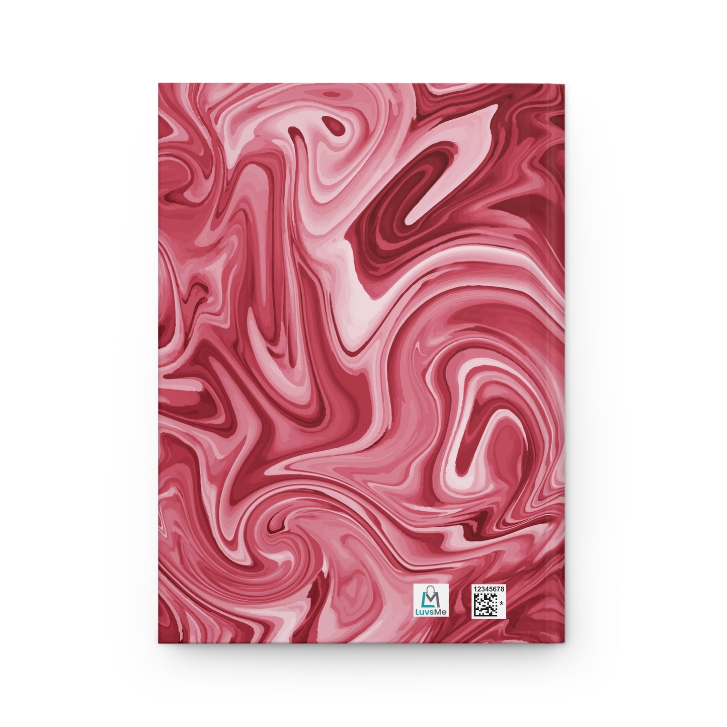 Red Marble - Hardcover Lined Journal Matte