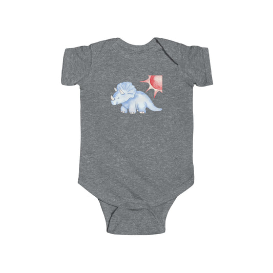 Triceratops Dinosaur - Infant Fine Jersey Bodysuit
