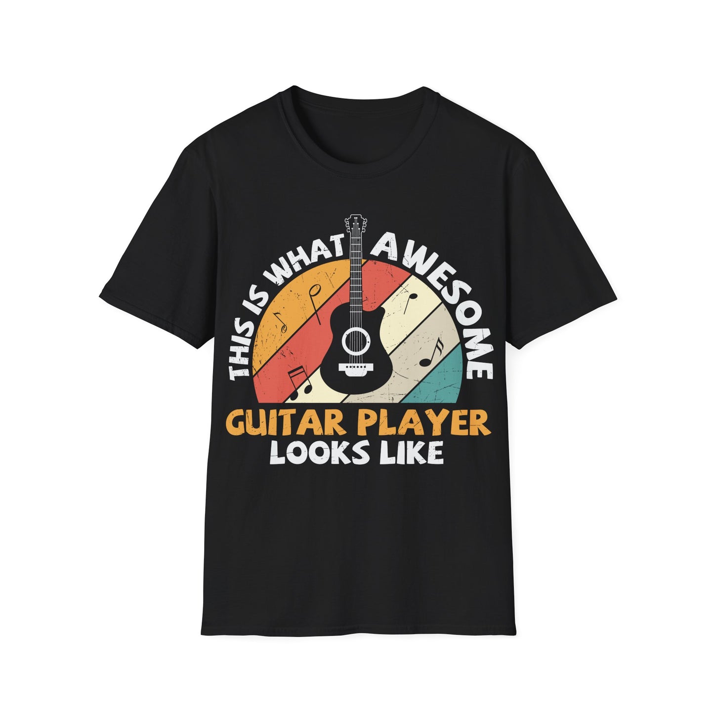 This is What Awesome Guitar Player Looks Like - Unisex Softstyle T-Shirt