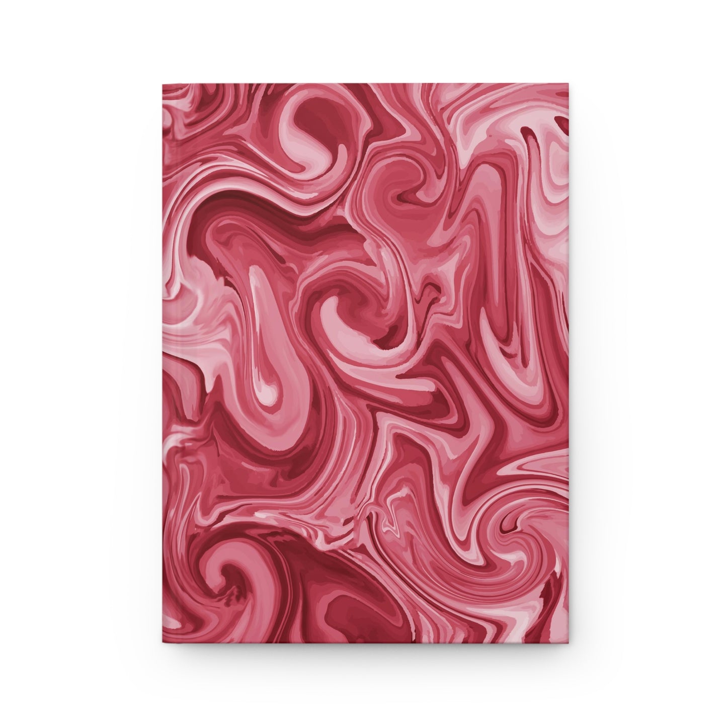 Red Marble - Hardcover Lined Journal Matte