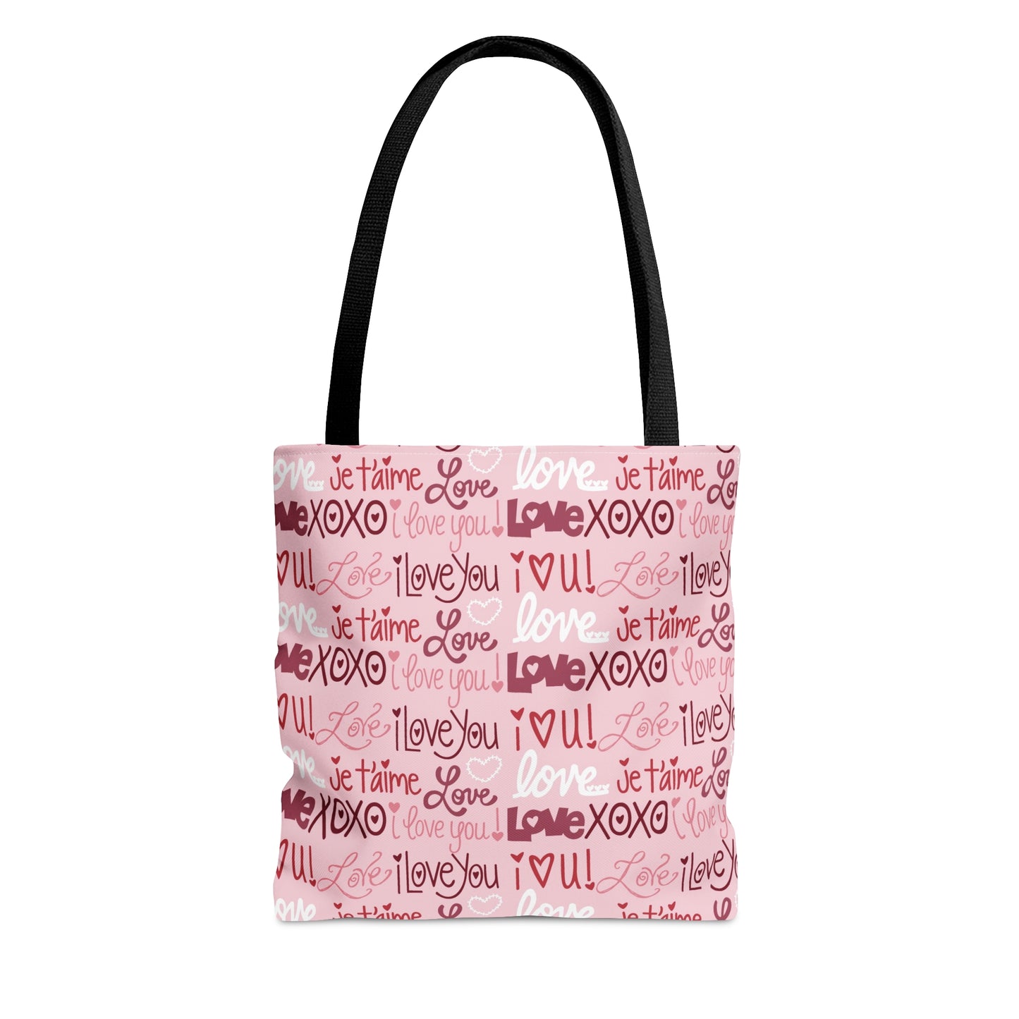 I Love You - LOVE - Pink, Red, White - Hearts - Practical. high-quality Tote Bag