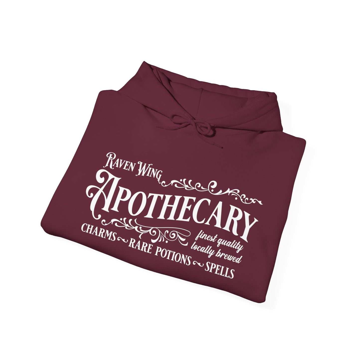 Halloween - Raven Wing - Apothecary - Potions - Spells - Charms - Unisex Heavy Blend Hooded Sweatshirt