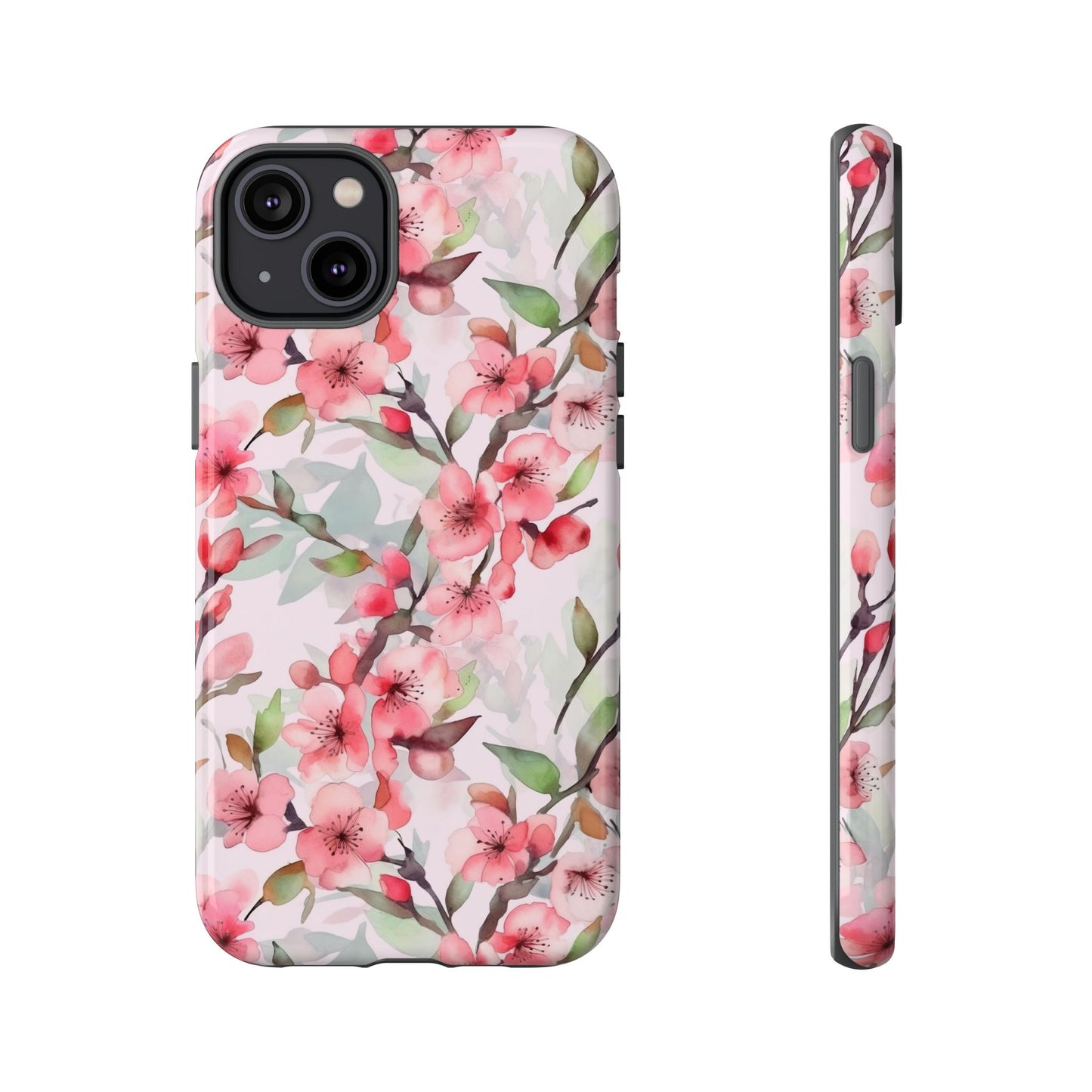 iPhone 14, iPhone 14 Pro, iPhone 14 Plus, iPhone 14 Pro Max - Cherry Blossoms - Pink - Tough Phone Cases
