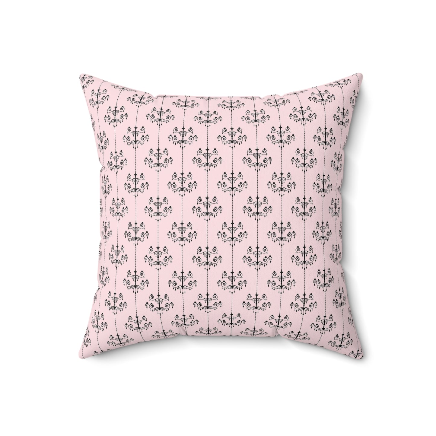 Pink Paris Pattern 11 - Faux Suede Square Pillow