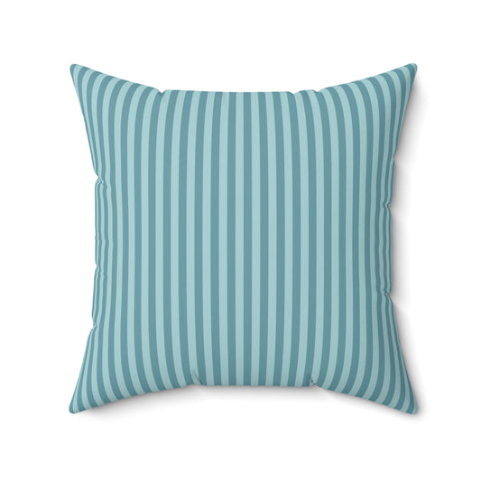Teal Paris Pattern 24 - Faux Suede Square Pillow