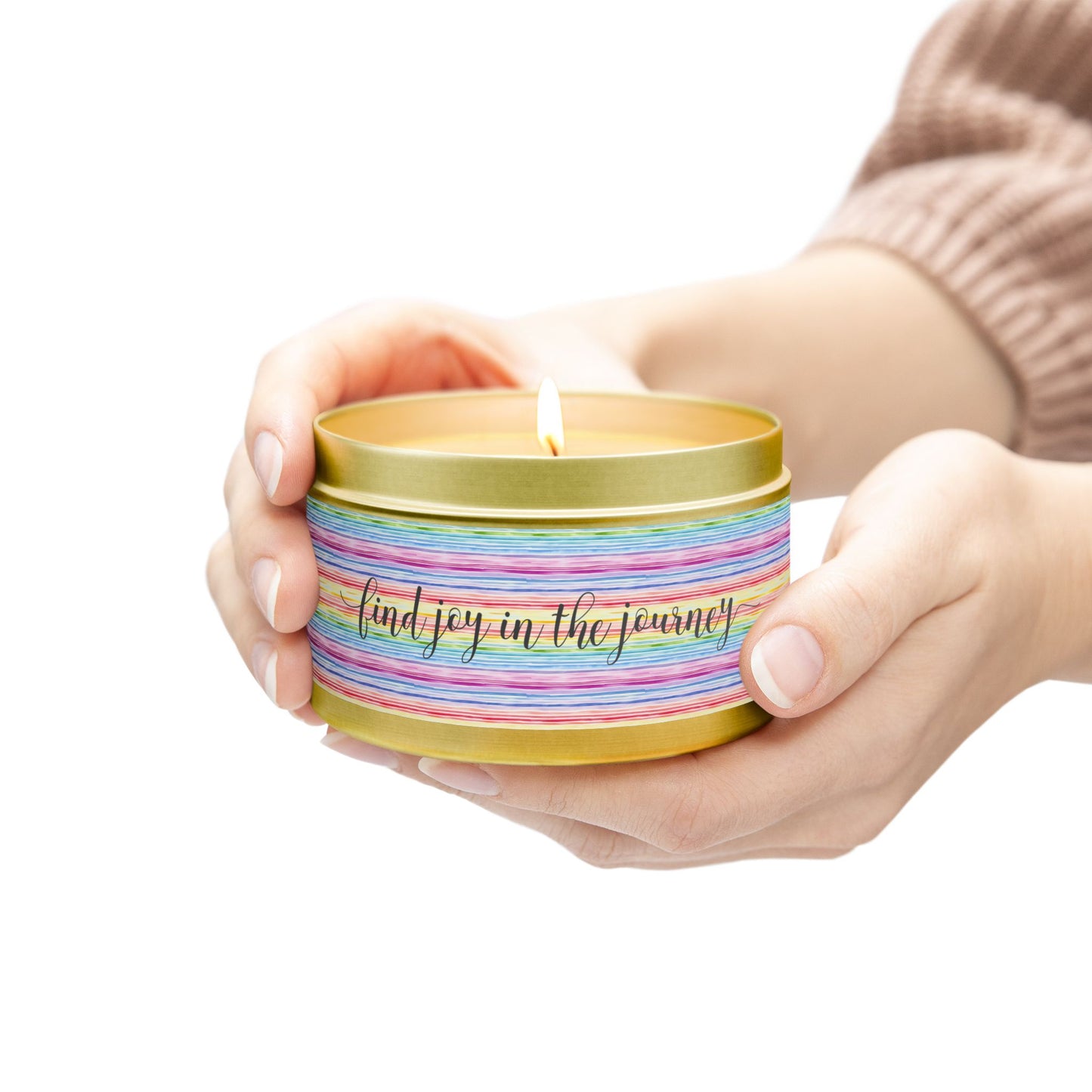 Find Joy in the Journey - Inspirational - Mindfulness & Self-Care - Scented Tin Candle
