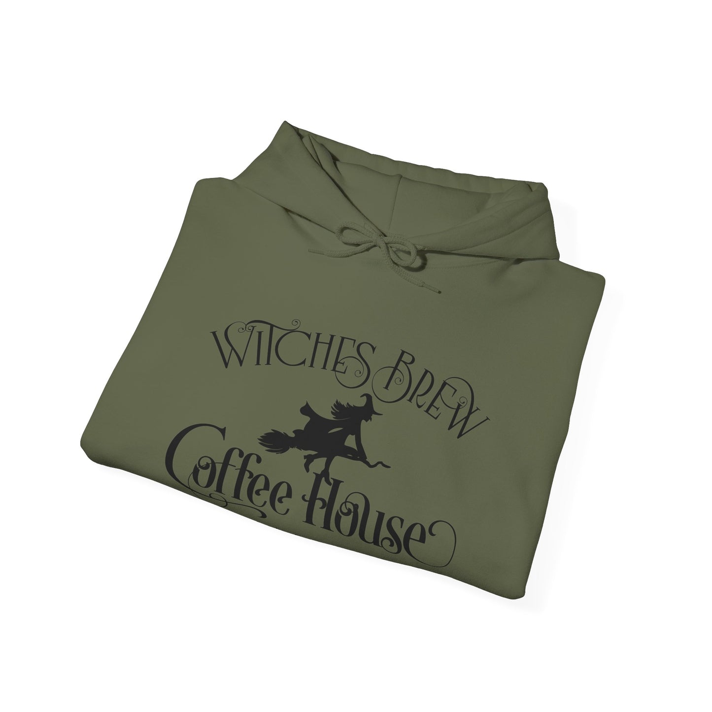 Halloween - Witches Brew Coffee House - Stop in for a Spell - Trick or Treat - Mystical - Vintage - Unisex Heavy Blend™ Hooded Sweatshirt