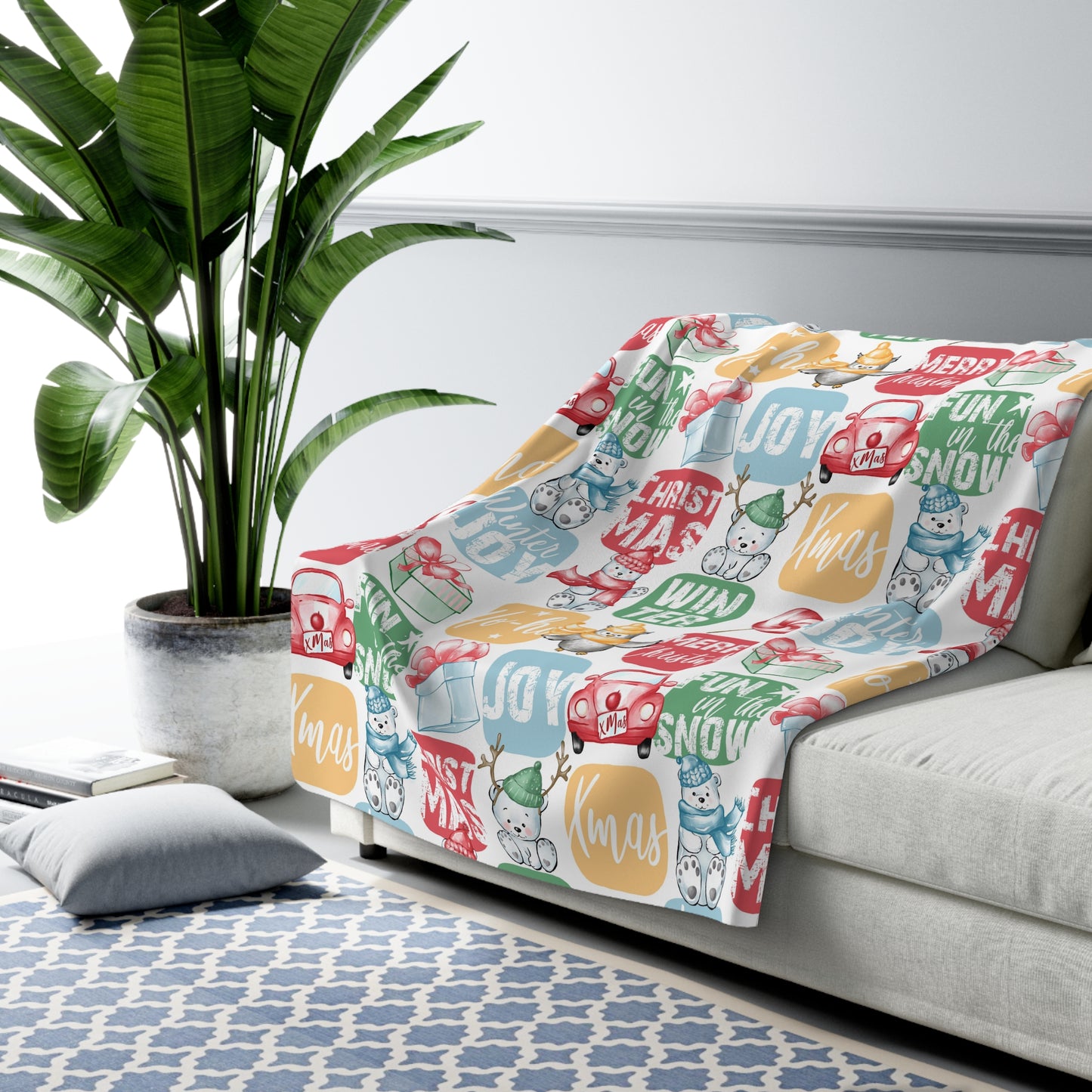 Ho Ho Ho - Funny Christmas - Sherpa Fleece Blanket