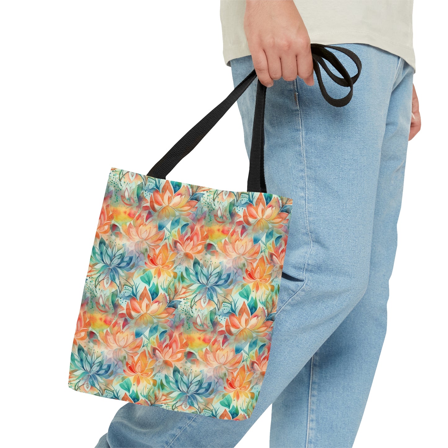 Beautiful and Unique - Watercolor Multicolor Flowers 9 - Useful, Multipurpose Bag -Tote Bag (AOP)