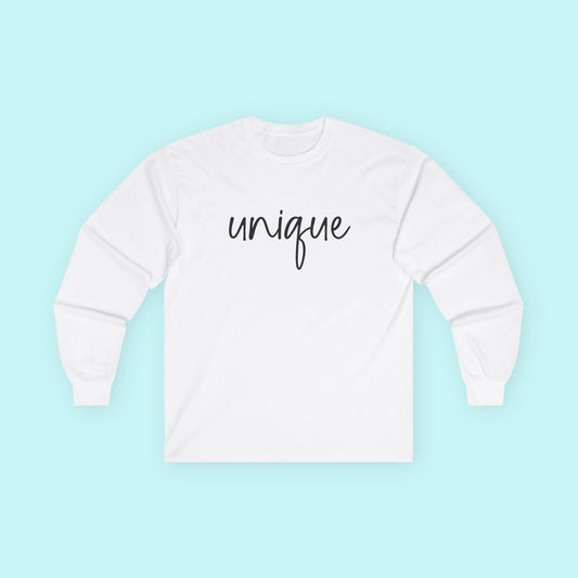 “Unique” Individuality T-Shirt - Embrace Your Differences Long Sleeve Tee