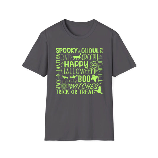 Halloween - Trick or Treat - Boo - Ghost - Pumpkin - Candy - Unisex Softstyle T-Shirt