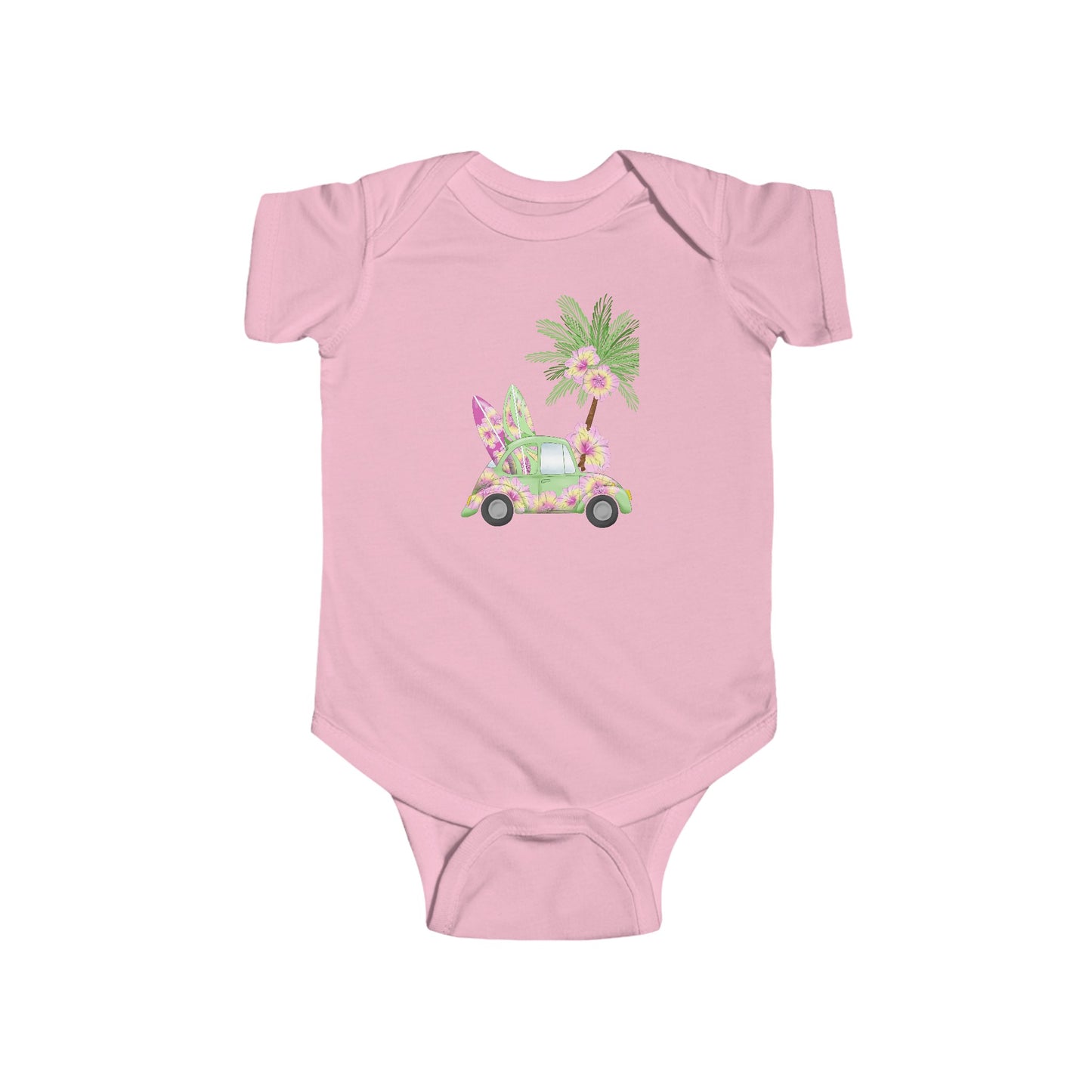 Surf's Up Green - Infant Fine Jersey Bodysuit