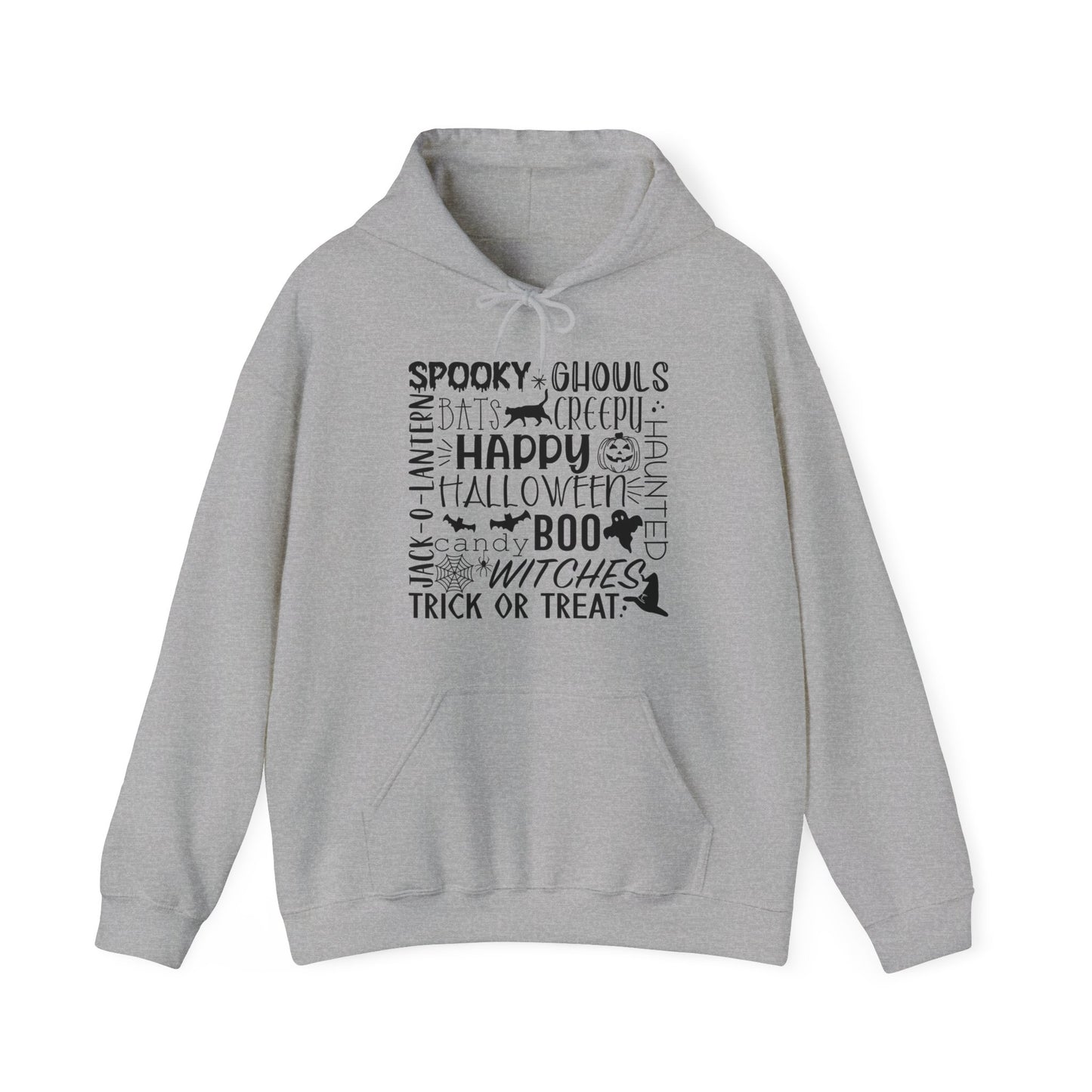 Halloween - Trick or Treat - Boo - Ghost - Pumpkin - Candy - Unisex Heavy Blend Hooded Sweatshirt