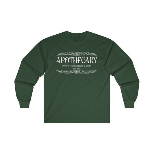Halloween - Apothecary - Poisons - Potions - Elixirs - Brews - Est 1692 - Trick or Treat - Vintage - Ultra Cotton Long Sleeve Tee