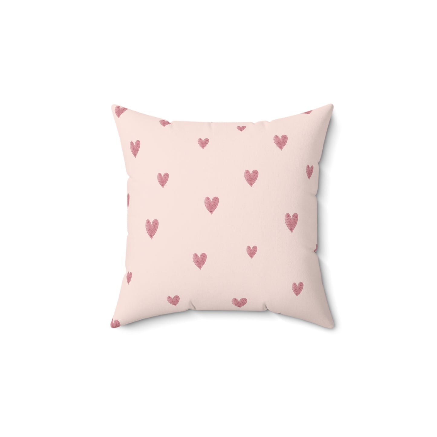Pink Boho Rainbow Pattern 6 - Faux Suede Square Pillow