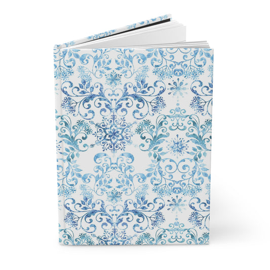 Beautiful Everyday Journaling  - Blue and White Winter Paper 11 - Hardcover Journal Matte