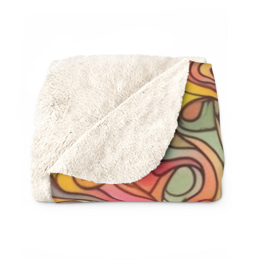 Beautiful, Cozy, Soft - Amazing Watercolor PSY12 - Sherpa Fleece Blanket