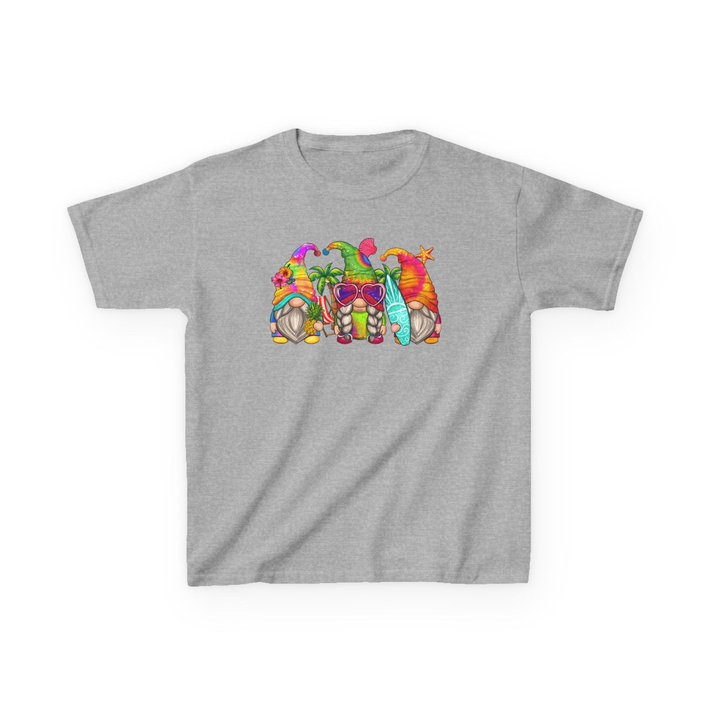 Summer Gnomes - Kids Heavy Cotton Tee