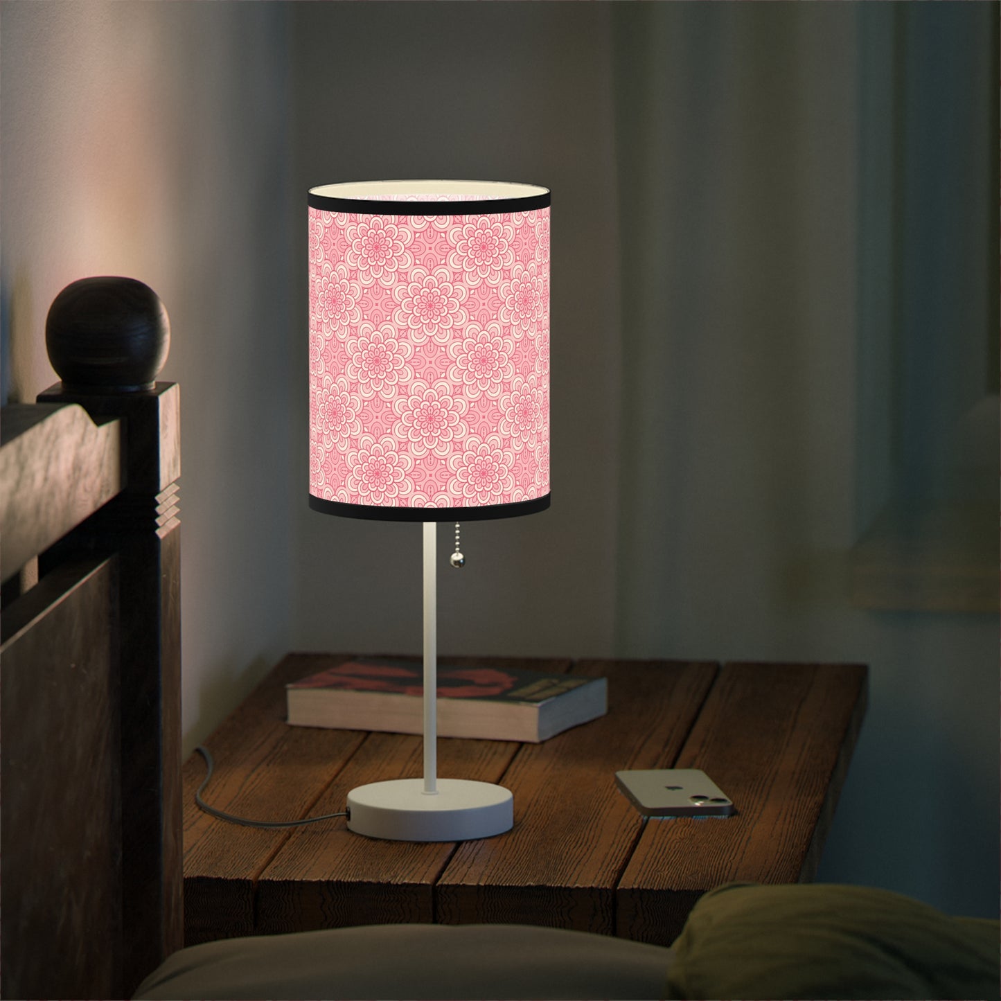 Pink Mandalas - Lamp on a Stand, US|CA plug