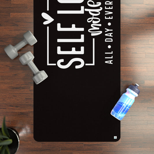 Self Love Mode - All Day Every Day - Black - Rubber Yoga Mat