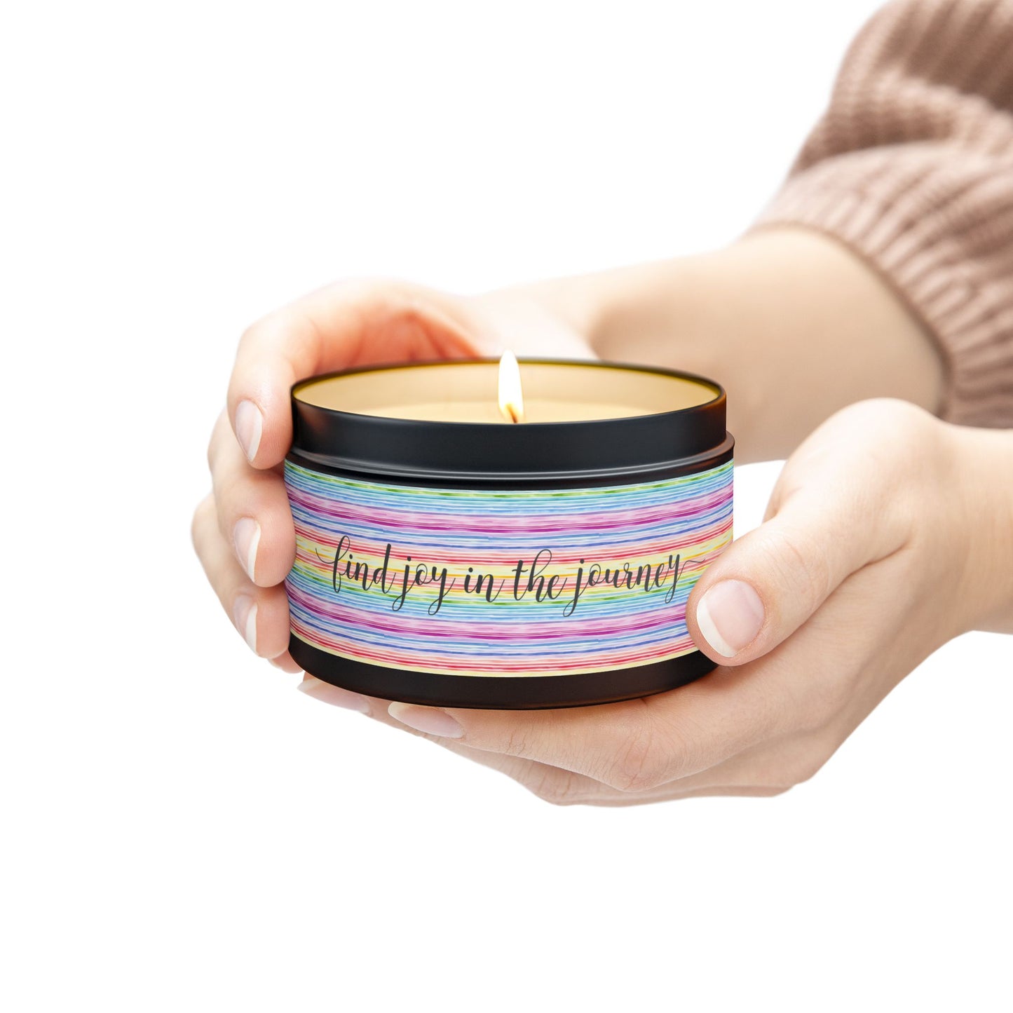Find Joy in the Journey - Inspirational - Mindfulness & Self-Care - Scented Tin Candle