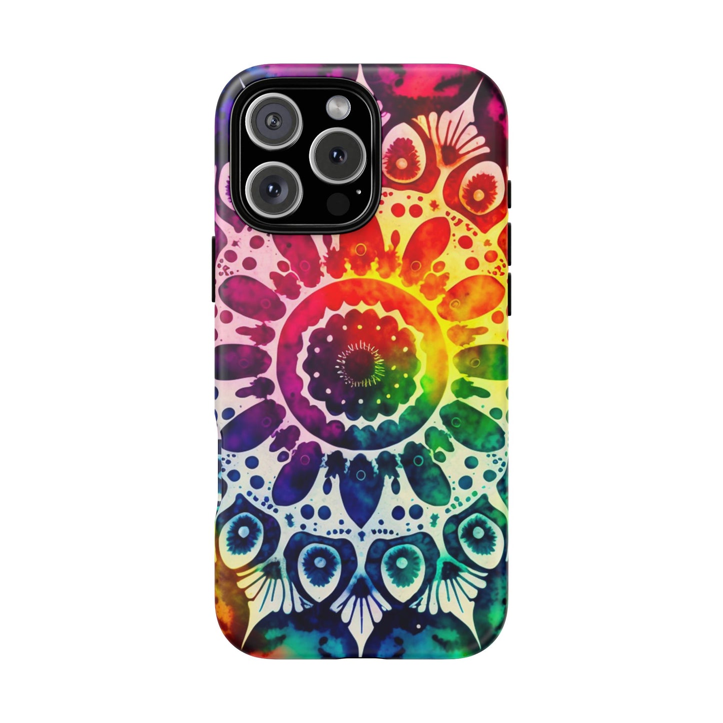 iPhone 16 and iPhone 15 Series - Rainbow Tie Dye - Tough Phone Cases