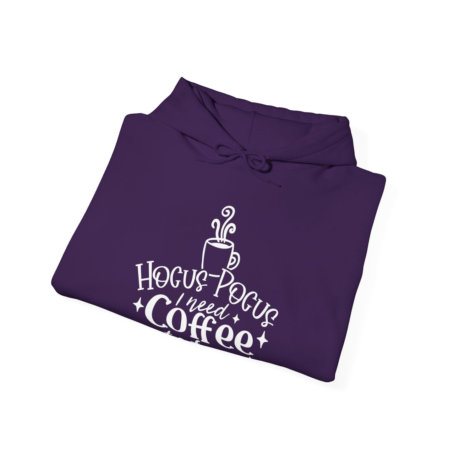 Halloween - Hocus Pocus I Need Coffee to Focus - Unisex Heavy Blend Hooded Sweatshirt